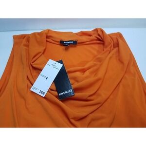 Premise Womens‎ Amalfi Orange Sleeveless Blouse Size M Medium NWT MSRP $48